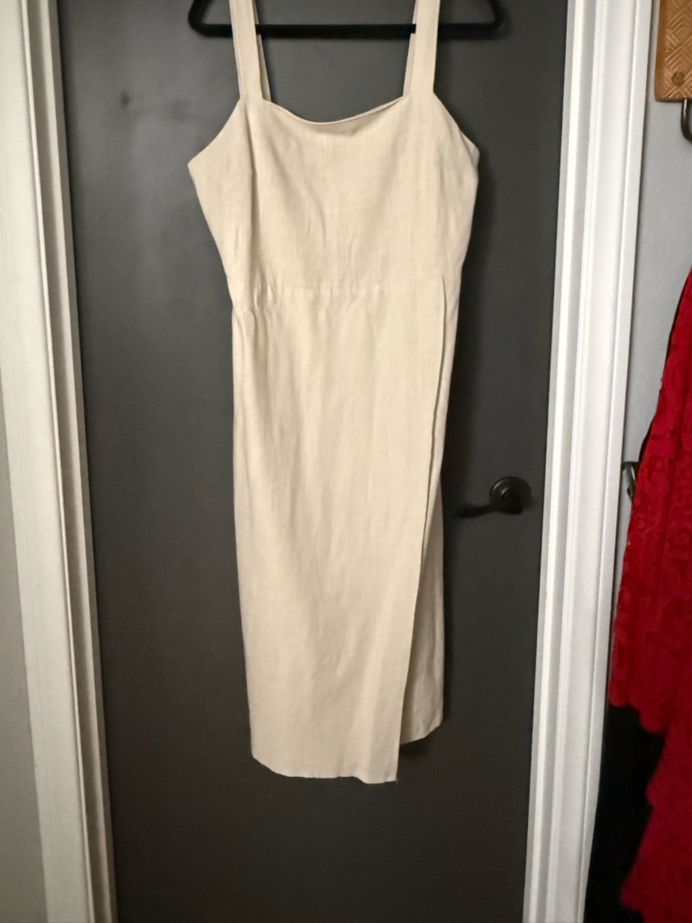 Nine West Cream Square-Neck Midi Dress - Picture 4 of 9